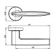 Ручка Armadillo (Армадилло) раздельная R.URB52.SQUID (SQUID URB9) BL-26 черный