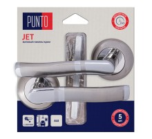 Ручка Punto (Пунто) раздельная LM/A R.TL54.JET/HD SN/CP-3 матовый никель/хром