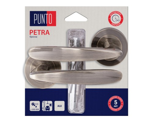 Ручка Punto (Пунто) раздельная LM/A R.TLK52.PETRA/HD ABG-6 бронза Ручка Punto (Пунто) раздельная LM/A R.TLK52.PETRA/HD ABG-6 бронза