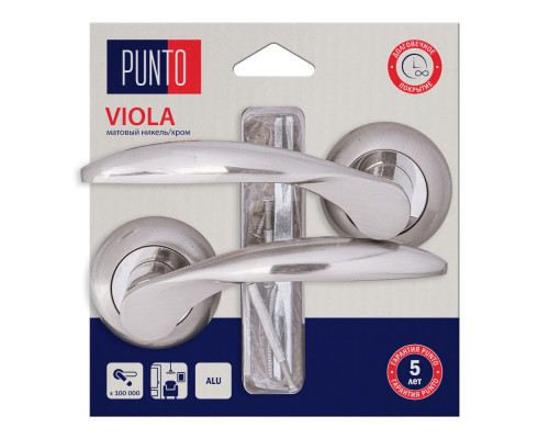 Ручка Punto (Пунто) раздельная LM/A R.TL54.VIOLA/HD SN/CP-3 матовый никель/хром Ручка Punto (Пунто) раздельная LM/A R.TL54.VIOLA/HD SN/CP-3 матовый никель/хром