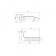 Ручка Punto (Пунто) раздельная R.TL54.LOGICA (LOGICA TL) 140mm ABG-6 зеленая бронза
