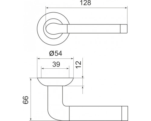 Ручка Armadillo (Армадилло) раздельная R.LD54.Stella (Stella LD28) SN/CP-3 матовый никель/хром TECH (кв. 8х140) Ручка Armadillo (Армадилло) раздельная R.LD54.Stella (Stella LD28) SN/CP-3 матовый никель/хром TECH (кв. 8х140)