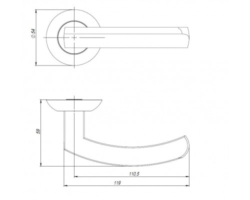 Ручка Ajax (Аякс) раздельная R.JR54.SIGMA (SIGMA JR) BL-24 черный 140мм Ручка Ajax (Аякс) раздельная R.JR54.SIGMA (SIGMA JR) BL-24 черный 140мм