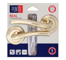 Ручка Punto (Пунто) раздельная LM/A R.TLK52.REAL/HD SG/GP-4 мат.золото/золото