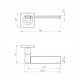 Ручка Ajax (Аякс) раздельная K.JK51.LIFT (LIFT JK) BL-24 черный