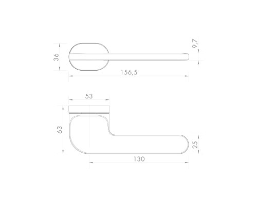 Ручка Armadillo (Армадилло) раздельная R.UCR36.DUNE MWSC-33 итальянский тисненый