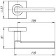 Ручка Ajax (Аякс) раздельная K.JK51.POLO (POLO JK) GR-23 графит