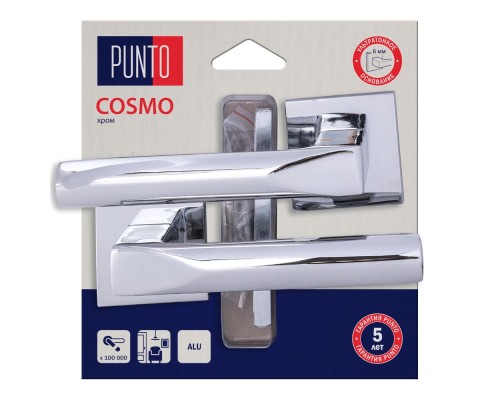 Ручка Punto (Пунто) раздельная LM/A K.QS52.COSMO/HD CP-8 хром Ручка Punto (Пунто) раздельная LM/A K.QS52.COSMO/HD CP-8 хром