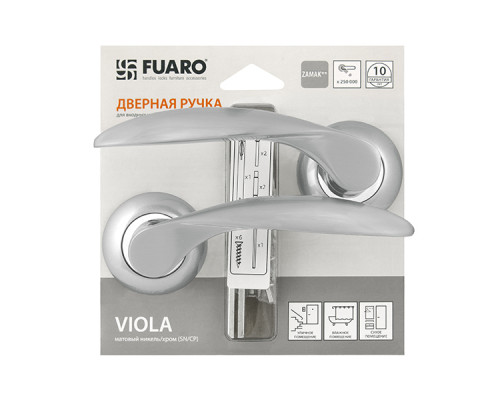 Ручка Fuaro (Фуаро) раздельная R.RM54.VIOLA (VIOLA RM) SC/CP-16 матовый хром/хром Ручка Fuaro (Фуаро) раздельная R.RM54.VIOLA (VIOLA RM) SC/CP-16 матовый хром/хром