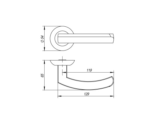 Ручка Fuaro (Фуаро) раздельная R.AR54.ALFA (ALFA AR) 140mm BL-24 черный Ручка Fuaro (Фуаро) раздельная R.AR54.ALFA (ALFA AR) 140mm BL-24 черный