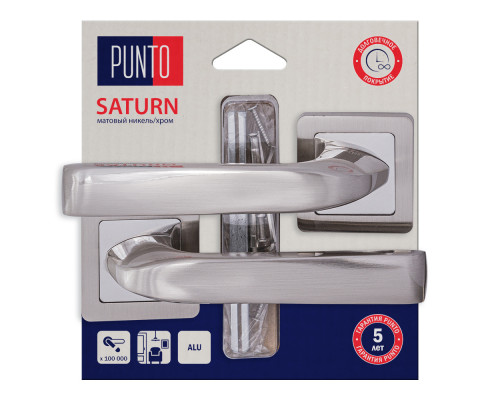 Ручка Punto (Пунто) раздельная LM/A K.QR52.SATURN/HD SN/CP-3 матовый никель/хром Ручка Punto (Пунто) раздельная LM/A K.QR52.SATURN/HD SN/CP-3 матовый никель/хром