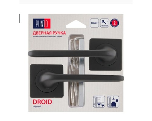 Ручка Punto (Пунто) раздельная DROID ZQ/HD BL-24 черный Ручка Punto (Пунто) раздельная DROID ZQ/HD BL-24 черный