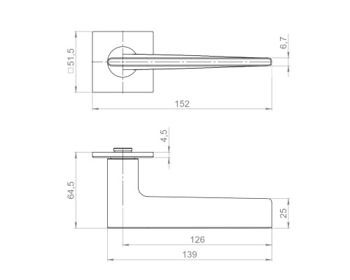 Ручка Armadillo (Армадилло) раздельная K.YM.TRUFFLE BL-26 черный