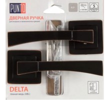 Ручка Punto (Пунто) раздельная DELTA QR/HD ABL-28 темная медь