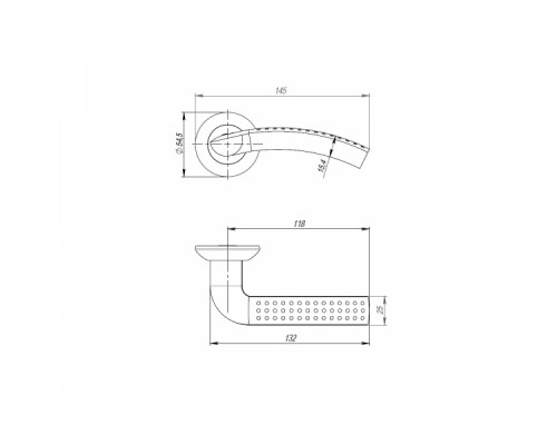 Ручка Punto (Пунто) раздельная R.TL54.LOGICA (LOGICA TL) 105mm SN/CP-3 матовый никель/хром Ручка Punto (Пунто) раздельная R.TL54.LOGICA (LOGICA TL) 105mm SN/CP-3 матовый никель/хром