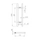 Ручка-скоба Fuaro (Фуаро) PULL.PH32/1200.22 INOX 304 (PH-22-32/1200-INOX) BLACK