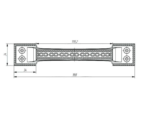 Ручка-скоба Zenit (Зенит) РС-2 (серебро)
