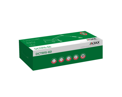 Доводчик Ajax (Аякс) дверной DCTR15-60 (TDR-60) 15-60кг WH белый Доводчик Ajax (Аякс) дверной DCTR15-60 (TDR-60) 15-60кг WH белый