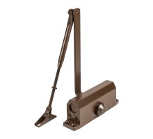 Доводчик Ajax (Аякс) дверной DCTR50-100 (TDR-100) 50-100кг BR коричневый