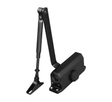 Доводчик Ajax (Аякс) дверной DCTR50-100 (TDR-100) 50-100кг BL черный