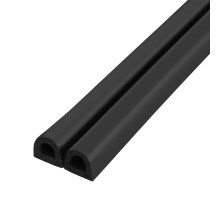 Уплотнитель Fuaro (Фуаро) самоклеящийся ADH/D-9x7,5mm, BLACK черный 100m
