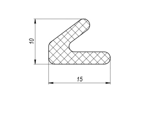 Уплотнитель Fuaro (Фуаро) самоклеящийся ADH/PPU-15x10mm, (ППУ 15х10 мм) BLACK черный 500m Уплотнитель Fuaro (Фуаро) самоклеящийся ADH/PPU-15x10mm, (ППУ 15х10 мм) BLACK черный 500m