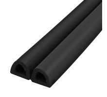 Уплотнитель Fuaro (Фуаро) самоклеящийся ADH/D-12x10mm, BLACK черный 150m