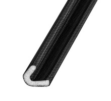 Уплотнитель Fuaro (Фуаро) самоклеящийся ADH/PPU-15x10mm, (ППУ 15х10 мм) BLACK черный 500m