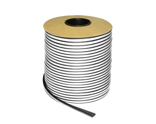Уплотнитель Fuaro (Фуаро) самоклеящийся ADH/D-9x7,5mm, BLACK черный 100m Уплотнитель Fuaro (Фуаро) самоклеящийся ADH/D-9x7,5mm, BLACK черный 100m