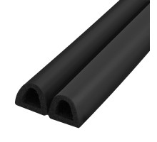 Уплотнитель Fuaro (Фуаро) самоклеящийся ADH/D-14x12mm, BLACK черный 120m