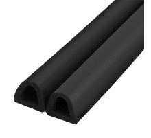 Уплотнитель Fuaro (Фуаро) самоклеящийся ADH/D-14x12mm, BLACK черный 120m