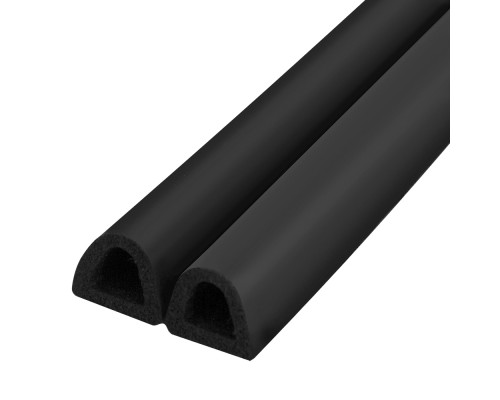 Уплотнитель Fuaro (Фуаро) самоклеящийся ADH/D-14x12mm, BLACK черный 120m Уплотнитель Fuaro (Фуаро) самоклеящийся ADH/D-14x12mm, BLACK черный 120m