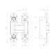 Петля Armadillo (Армадилло) скрытой установки U3D5000.VPG AB бронза TECH