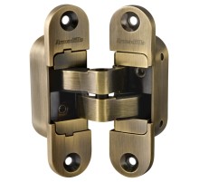 Петля Armadillo (Армадилло) скрытой установки U3D6200L AB левая (Architect 3D-ACH 60) бронза 60 кг