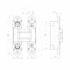 Петля Armadillo (Армадилло) скрытой установки U3D5000.VPG BL черный TECH
