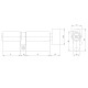 Цилиндровый Ajax (Аякс) механизм (AZ202/80) AZ2002Knob80 (30+10+40) CP хром