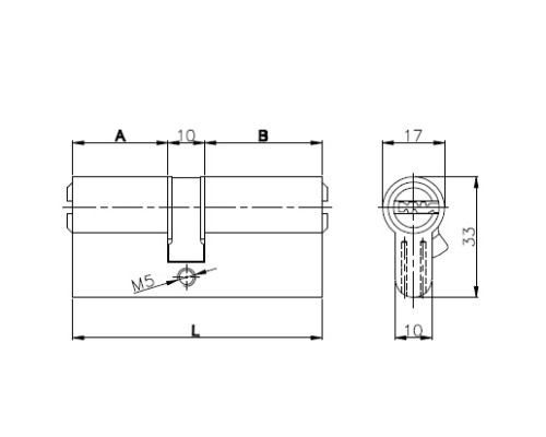 Цилиндровый механизм Kale kilit (Кале килит) с вертушкой 164 OBS SCE/80 (35+10+35) mm никель 5 кл. Цилиндровый механизм Kale kilit (Кале килит) с вертушкой 164 OBS SCE/80 (35+10+35) mm никель 5 кл.