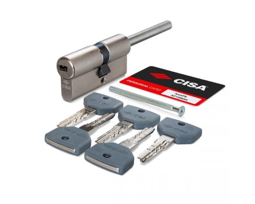 Цилиндровый механизм Cisa (Чиза) под вертушку (дл. шток) ASIX PRO P8 0Q317-12.12 (70 мм/35+10+25), НИКЕЛЬ Цилиндровый механизм Cisa (Чиза) под вертушку (дл. шток) ASIX PRO P8 0Q317-12.12 (70 мм/35+10+25), НИКЕЛЬ