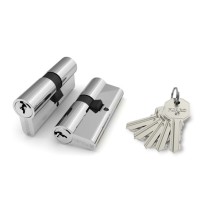 Цилиндровый Fuaro (Фуаро) механизм 100 CA 80 mm (35+10+35) CP хром 3 кл.