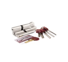Цилиндровый механизм Mottura (Моттура) с вертушкой DPC1F4646 S3 (92 мм/41+10+41) САТИН.НИКЕЛЬ. 5+1 кл.