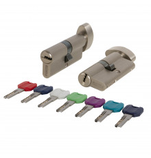 Цилиндровый Punto (Пунто) механизм MaxPro7002Knob110mm(55+10+45) SN никель 7key с вертушкой