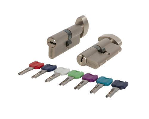 Цилиндровый Punto (Пунто) механизм MaxPro7002Knob110mm(55+10+45) SN никель 7key с вертушкой Цилиндровый Punto (Пунто) механизм MaxPro7002Knob110mm(55+10+45) SN никель 7key с вертушкой