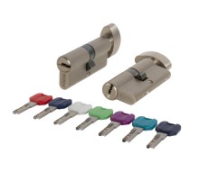 Цилиндровый Punto (Пунто) механизм MaxPro7002Knob100mm(40+10+50) SN никель 7key с вертушкой