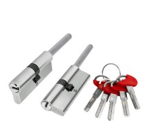 Цилиндровый Fuaro (Фуаро) механизм D-PRO5007 Tang 95 w/k (60+10+25) CP хром 5Key без верт.