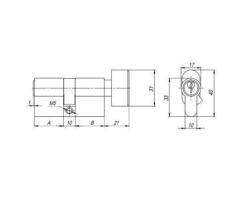Цилиндровый Ajax (Аякс) механизм (AX102/60) AX1002Knob60 (25+10+25) CP хром с вертушкой Цилиндровый Ajax (Аякс) механизм (AX102/60) AX1002Knob60 (25+10+25) CP хром с вертушкой