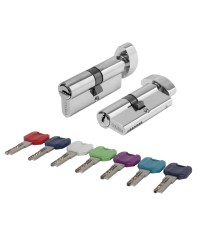 Цилиндровый Punto (Пунто) механизм MaxPro7002Knob70mm(30+10+30) CP хром 7key с вертушкой