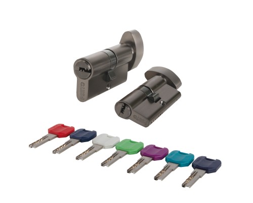 Цилиндровый Punto (Пунто) механизм MaxPro7002Knob70mm(30+10+30) GR графит 7key с вертушкой