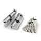 Цилиндровый Fuaro (Фуаро) механизм (R602/90) R6002Knob90(40+10+40) CP хром 5Key с вертушкой