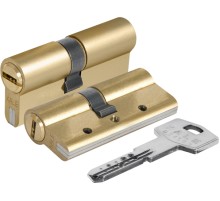 Цилиндровый Kale kilit (Кале килит) механизм 164 DBN-E/80 (30+10+40) mm латунь 5 кл.