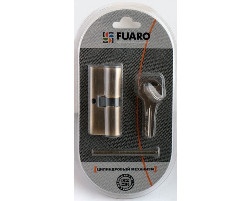 Цилиндровый Fuaro (Фуаро) механизм R600/80 mm-BL (30+10+40) PB латунь 5 кл. БЛИСТЕР Цилиндровый Fuaro (Фуаро) механизм R600/80 mm-BL (30+10+40) PB латунь 5 кл. БЛИСТЕР